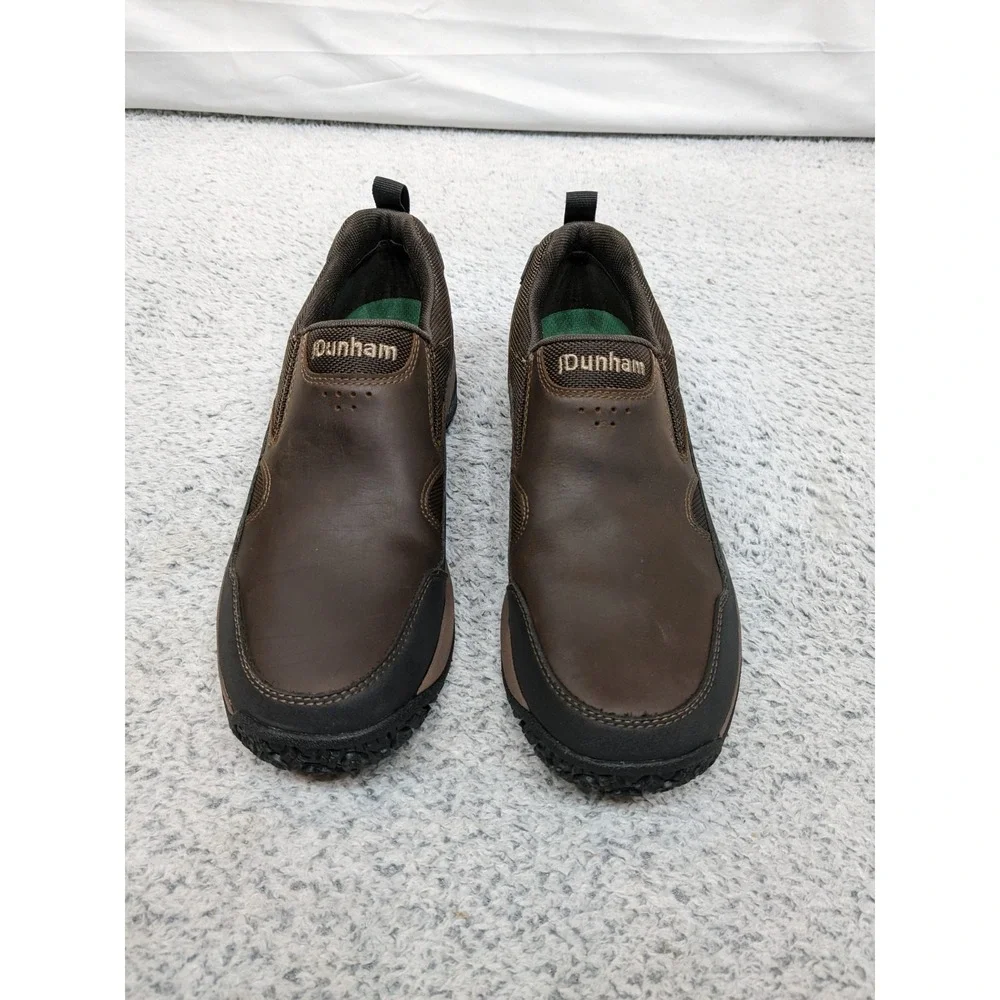 New Dunham‎ Cloud Plus Slip-On Men's 7D Brown Waterproof Hiking Shoes CI6375 NIB